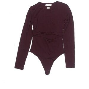 Babaton Women’s Maroon Long Sleeve Bodysuit
